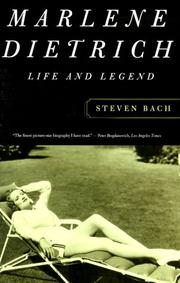 Cover of: Marlene Dietrich by Steven Bach