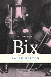 Cover of: Remembering Bix by Ralph Berton