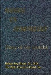 Cover of: Manual on Demonology by Roy, Sr. Bryant
