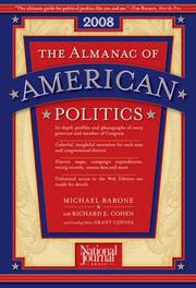 Cover of: The Almanac of American Politics, 2008 (Almanac of American Politics) by Michael Barone, Richard E. Cohen
