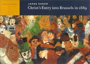 Cover of: James Ensor: Christ's entry into Brussels in 1889