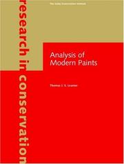 Cover of: Analysis of modern paints