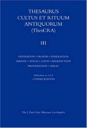 Cover of: Thesaurus Cultus et Rituum Antiquorum by Bertrand Jaeger, Bertrand Jaeger