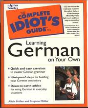 Cover of: The complete idiot's guide to learning German on your own