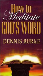 Cover of: How to Meditate God's Word