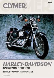 Cover of: Harley-Davidson service-repair handbook, sportster series, 1959-1977. by Jeff Robinson