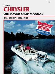 Cover of: Chrysler Outboard Shop Manual: 3.5-140 Hp, 1966-1984 (Catalog No. B750)