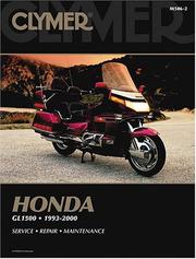 Cover of: Honda Gl1500, 1993-2000 by Clymer Publications