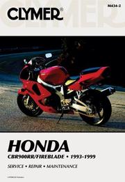 Clymer Honda CBR900RR/Fireblade, 1993-1999 by Ron Wright