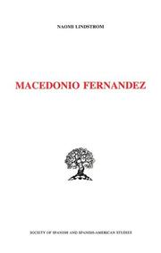 Cover of: Macedonio Fernández