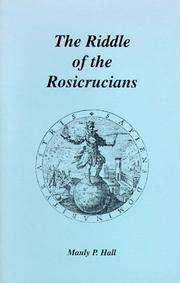 Cover of: Riddle of the Rosicrucians by Manly P. Hall