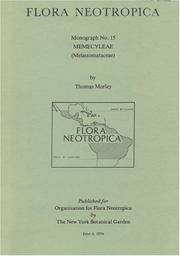 Cover of: Memecyleae (Melastomataceae (Flora neotropica ; monograph no. 15)