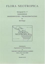 Cover of: Marasmieae (Basidiomycetes-Tricholomataceae) by Rolf Singer