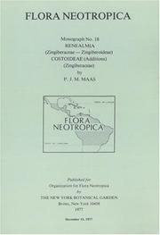 Cover of: Renealmia (Zingiberaceae-Zingiberoideae) ; Costoideae (additions) (Zingiberaceae)