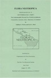 Cover of: The actinomorphic-flowered New World Lecythidaceae (Asteranthos, Gustavia, Grias, Allantoma & Cariniana) by Prance, Ghillean T.