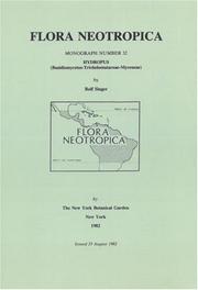 Cover of: Hydropus (Basidiomycetes, Tricholomataceae, Myceneae) by Rolf Singer
