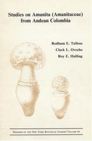 Cover of: Studies on Amanita (Amanitaceae) from Andean Colombia by Rodham E. Tulloss