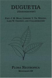 Cover of: Duguetia (Annonaceae) (Flora Neotropica Monograph 88)