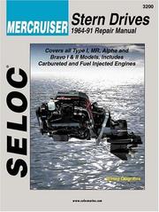 Cover of: Seloc's Mercruiser stern drive tune-up and repair manual, includes Alpha and Bravo, 1964-1991