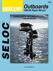 Cover of: Seloc's Mercury outboard, 1965-1986 by Joan Coles