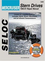 Cover of: Seloc Mercruiser stern drives 1992-01 repair manual, gasoline engines.