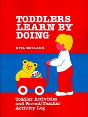 Cover of: Toddlers Learn by Doing by Rita Schrank