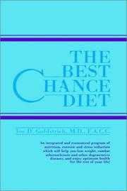 Cover of: Best Chance Diet | Joe D., M.D. Goldstrich