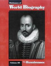 Cover of: The Renaissance (Dictionary of World Biography Series, Vol 3) by Frank N. Magill