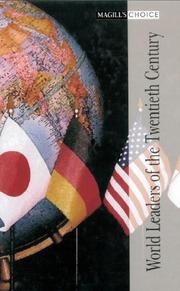 Cover of: World Leaders of the Twentieth Century (Magill's Choice)