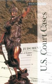 Cover of: U.S. Court Cases (Magill's Choice)