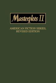 Cover of: Masterplots II: American Fiction (Masterplots II)