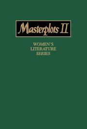 Cover of: Masterplots II. by edited by Frank N. Magill.