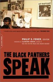 Cover of: The Black Panthers Speak by 
