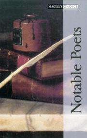 Cover of: Notable Poets (Magill's Choice) (3 Volume Set) by 