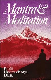 Cover of: Mantra & meditation