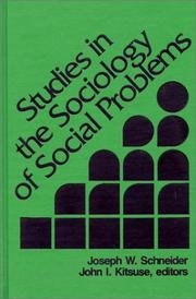 Cover of: Studies in the sociology of social problems