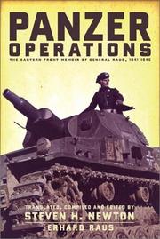 Cover of: Panzer Operations: The Eastern Front Memoir of General Raus, 1941-1945