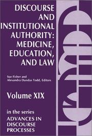 Discourse and institutional authority