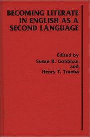 Cover of: Becoming literate in English as a second language