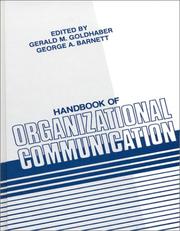 Cover of: Handbook of organizational communication