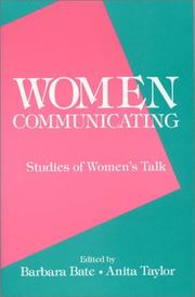 Cover of: Women communicating: studies of women's talk