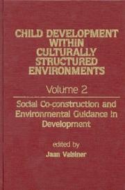 Cover of: Child development within culturally structured environments