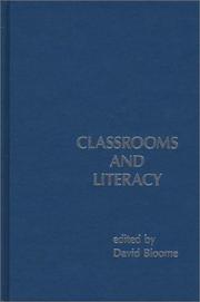 Cover of: Classrooms and literacy