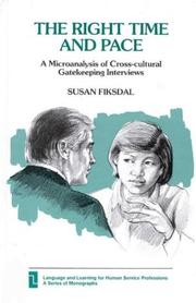 Cover of: The right time and pace by Susan Fiksdal, Susan Fiksdal