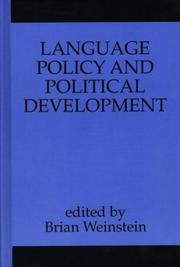 Cover of: Language policy and political development