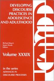Cover of: Developing discourse practices in adolescence and adulthood