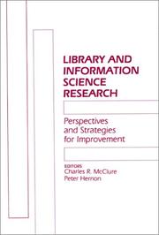 Cover of: Library and information science research by edited by Charles R. McClure, Peter Hernon.