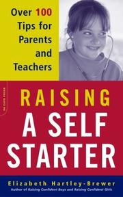 Cover of: Raising a Self-Starter by Elizabeth Hartley-Brewer