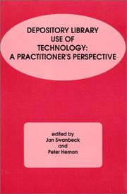 Cover of: Depository library use of technology: a practitioner's perspective