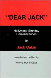 Cover of: "Dear Jack" by Victoria Horne Oakie